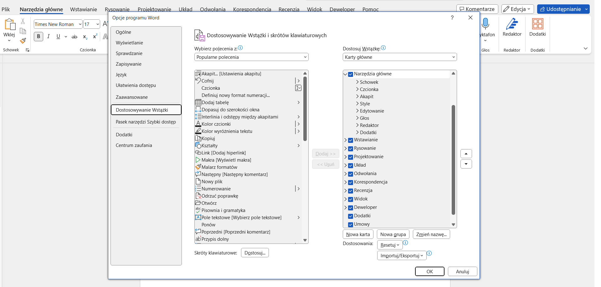 Read more about the article Jak uruchomić kartę DEWELOPER w&nbsp;Wordzie