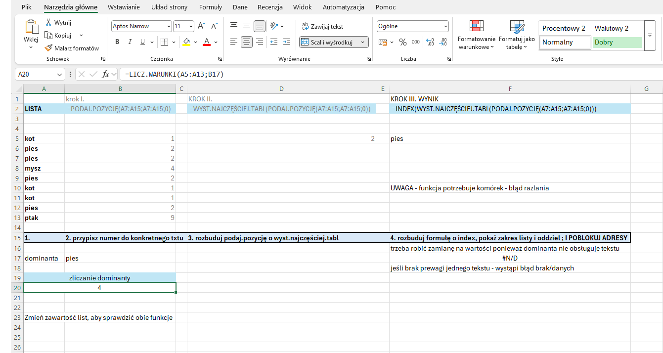 dominanta.w.tekście Dominanta w tekście