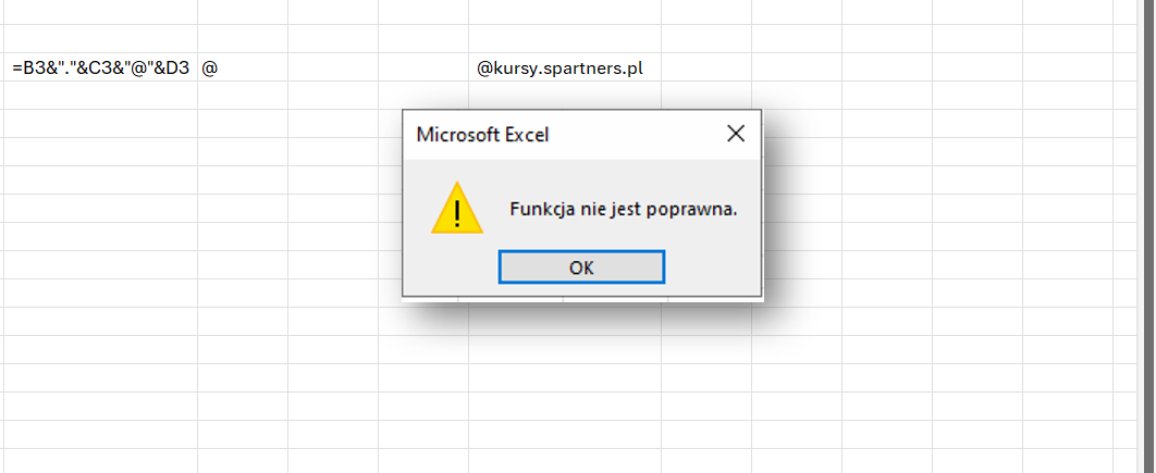 proste łączenie tekstu w Excelu proste łączenie tekstu w Excelu