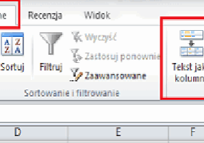 Wyodrębnienie fragmentu tekstu